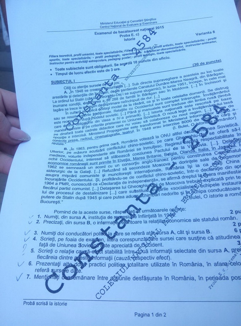 intre integrale si autonomii locale elevii constanteni au sustinut ieri proba obligatorie la istorie intre integrale si autonomii locale elevii constanteni au sustinut ieri proba obligatorie la istorie
