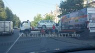 Accident rutier la intersecţia străzilor IL Caragiale şi Corbului   