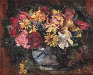 Pictura zilei „Cană cu flori de câmp” de Octav Băncilă