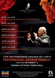 „Festivalul George Enescu” Proiecții live la Cinema Cityplex - Tomis Mall 