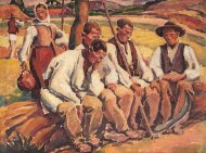 Pictura zilei „Odihnă la câmp” de Camil Ressu