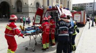 FOTOREPORTAJ Pompierii ISU „Dobrogea”, în alertă, în Piața Ovidiu (galerie foto+video) 