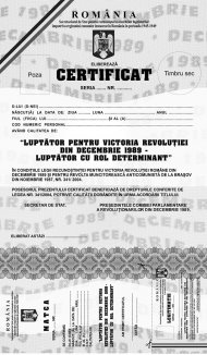 Dobrogenii cu certificat de Luptător pentru Victoria Revoluţiei din Decembrie 1989 - Luptător cu Rol Determinant