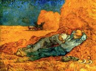 Pictura zilei „Odihnă după muncă” de Vincent van Gogh