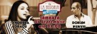 Andreea Dragu şi pianistul Dorian Pîrvu, în localul La Historia de Argentina