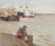 Pictura zilei „Vedere din port” de Nicolae Vermont