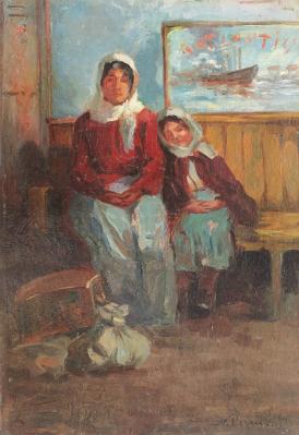 Pictura zilei „Emigranții (Ultimul vapor)” de Nicolae Vermont