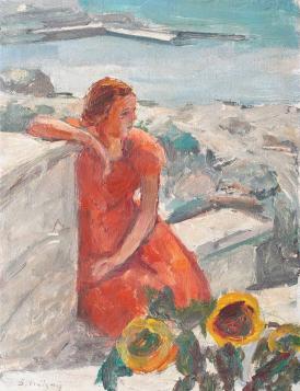 Pictura zilei „Pe terasă la Balcic” de Samuel Mützner