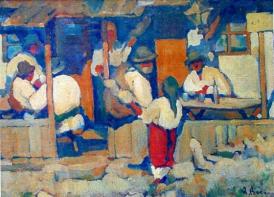 Pictura zilei „Şezătoare” de Aurel Băeşu