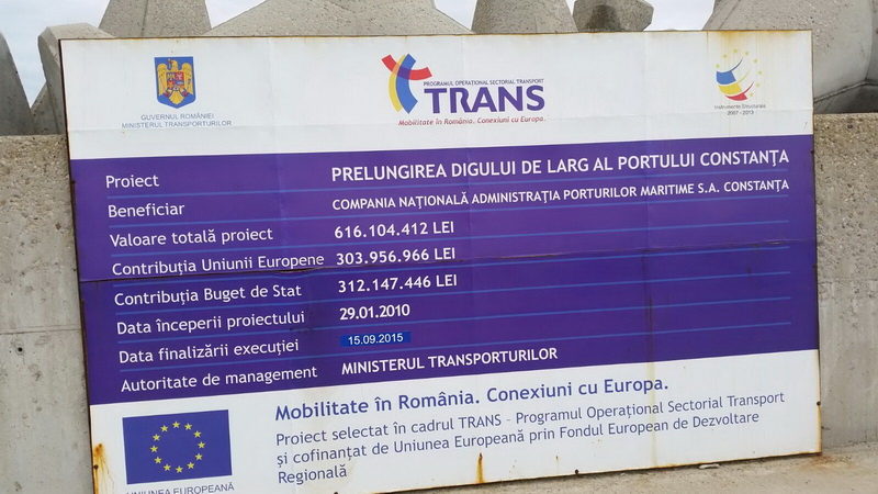 fotoreportaj imagini superbe cu extinderea digului de larg din portul constanta 571953
