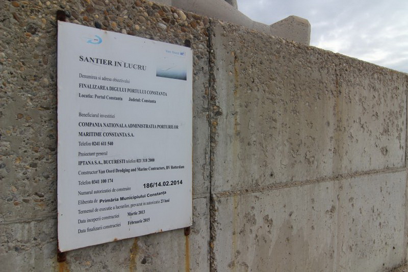 fotoreportaj imagini superbe cu extinderea digului de larg din portul constanta 571953