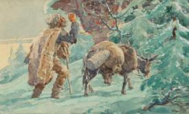 Pictura zilei „Călători în faţa troiţei\