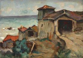 Pictura zilei „Case la Mangalia” de Adam Bălțatu  