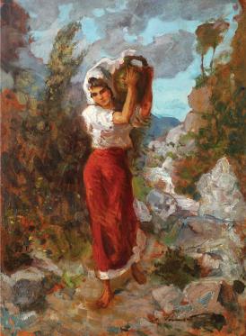 Pictura zilei „Ţarăncuţă cu ulcior” de Nicolae Vermont 