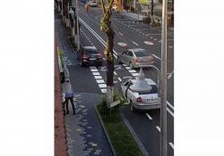 Pista de biciclete de pe bulevardul Tomis, la cheremul şoferilor