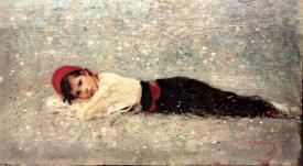 Pictura zilei „Pe gânduri” de Nicolae Grigorescu