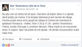 Mesaj emoționant al solistului de la trupa Taxi. El cere ajutorul oamenilor!