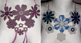 Handmade by Carmen Petrișor Coliere din piele!