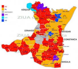 Oameni vechi şi noi Cum s-a colorat harta judeţului Constanţa după alegerile locale din 5 iunie