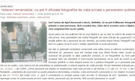 Fotografiile persoanelor publice nu mai pot fi publicate fără acordul acestora! 