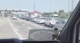 Coșmar în trafic. Aglomeraţie pe DN39, în zona Agigea - Eforie. Cozi imense și la stația de taxare Fetești, sensul spre București (video) 