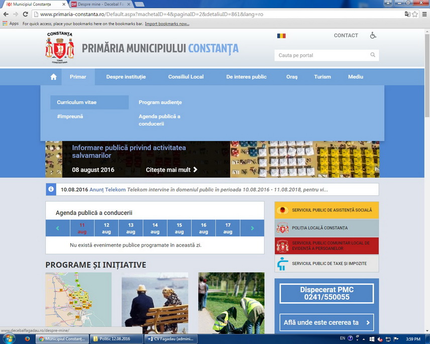 surprize pe internet primaria constanta face legatura directa cu site ul de campanie al primarului fagadau surprize pe internet primaria constanta face legatura directa cu site ul de campanie al primarului fagadau