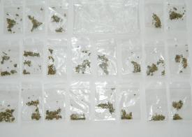 Prins cu joint-ul în mână de Gruparea Mobilă Constanța, în toiul zilei