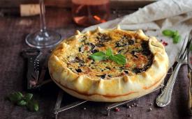 Quiche cu ciuperci
