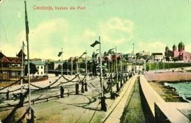 Constanţa de odinioară Cu crizanteme, arcuri de triumf şi entuziasm popular, s-a pus piatra fundamentală a portului