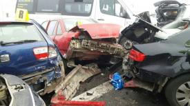 Fotoreportaj Accident Autostrada București-Constanța. Imagini care ar face pe oricine să se bucure că nu a fost acolo!