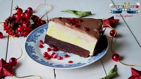 Reţetă video Tort cu blat fara gluten, mousse de portocale, mousse de iaurt si banane si glazura de ciocolata