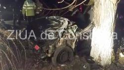 Accidentul violent de la intrare în Deleni, județul Constanța, în imagini (fotoreportaj)