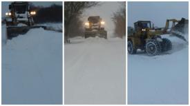 S-a intervenit cu utilaje între Băneasa şi Dobromir