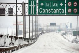 Ploaie înghețată pe A2!