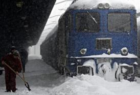 30 de trenuri anulate din cauza viscolului