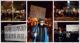 LIVE TEXT. 9.000 de oameni în stradă! Cântă Imnul național O nouă seară de proteste la Constanţa! (galerie foto + video)                       