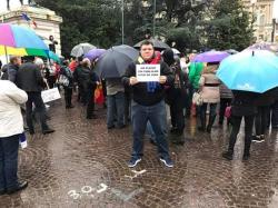 Un constănțean a protestat alături de 200 de români la Verona (galerie foto + video)   