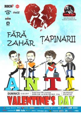 Anti-Valentine’s Day cu Țapinarii & Fără Zahăr la Doors Club Constanța