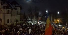 A șasea seară de proteste la Palatul Cotroceni