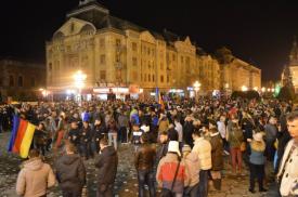 Protest Timișoara Peste 3.000 de manifestanți în stradă
