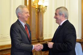 Călin Popescu Tăriceanu, întrevedere cu Hans Klemm, ambasadorul SUA la Bucureşti