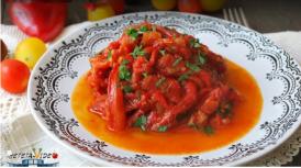 Mancare de ardei copti (video)