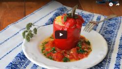 Video. Ardei umpluti cu orez, reteta post