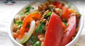 Reţete post. Salată de linte şi roşii (video)
