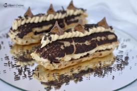 Ecler cu crustă craqueline şi cremă caramel 