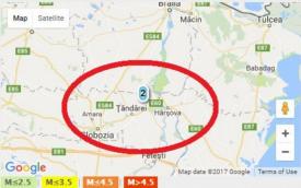 Mai rar întâlnit Cutremur în zona Ţăndărei-Hârşova, la mică adâncime