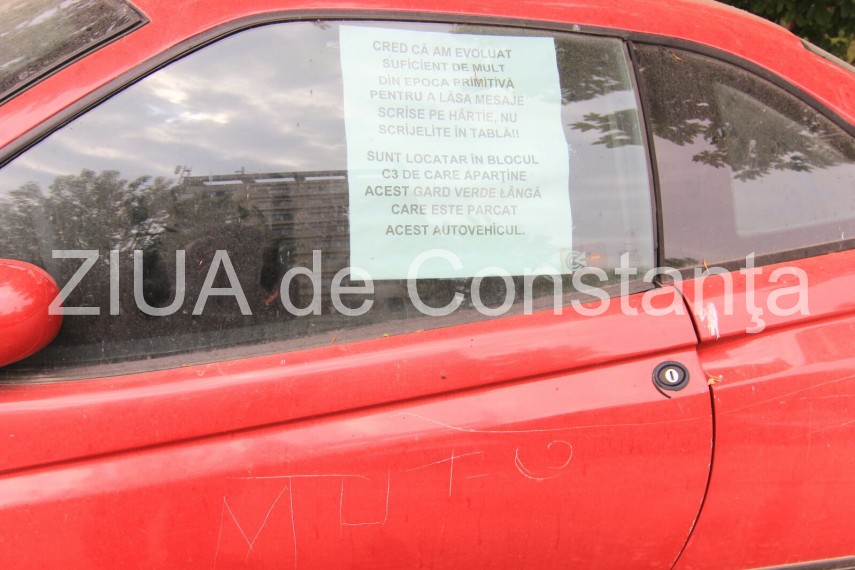 constantenii scriitori pe masini mesaje scrijelite in tabla galerie foto 630434 constantenii scriitori pe masini mesaje scrijelite in tabla galerie foto 630434