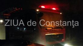 Arde o maşină în Poiana din judeţul Constanţa