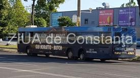 Explozia unei anvelope de la un autobuz RATC a speriat locatarii din zona ICIL (video)