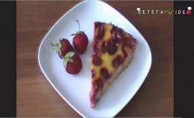 Tartă cu fructe (căpșuni) și sufleu de smântână